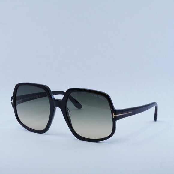 Tom Ford Delphine-02 FT0992 01B Sunglasses Black Square Frame, Smoke Lenses main image 7